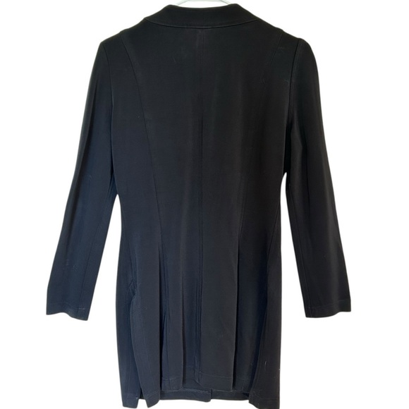 Tadashi Shoji Black Tailored Blazer with V-Neckline Medium Capsule Wardrobe - Picture 4 of 14